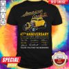 American Graffiti 47th Anniversary 1973 2020 Thank You For The Memories Signatures Shirt