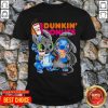 Stitch And Toothless Hug Dunkin Donuts Shirt