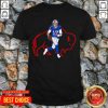 Buffalo Bills 17 Josh Allen Rugby Ball Shirt - Design by Tshirttop